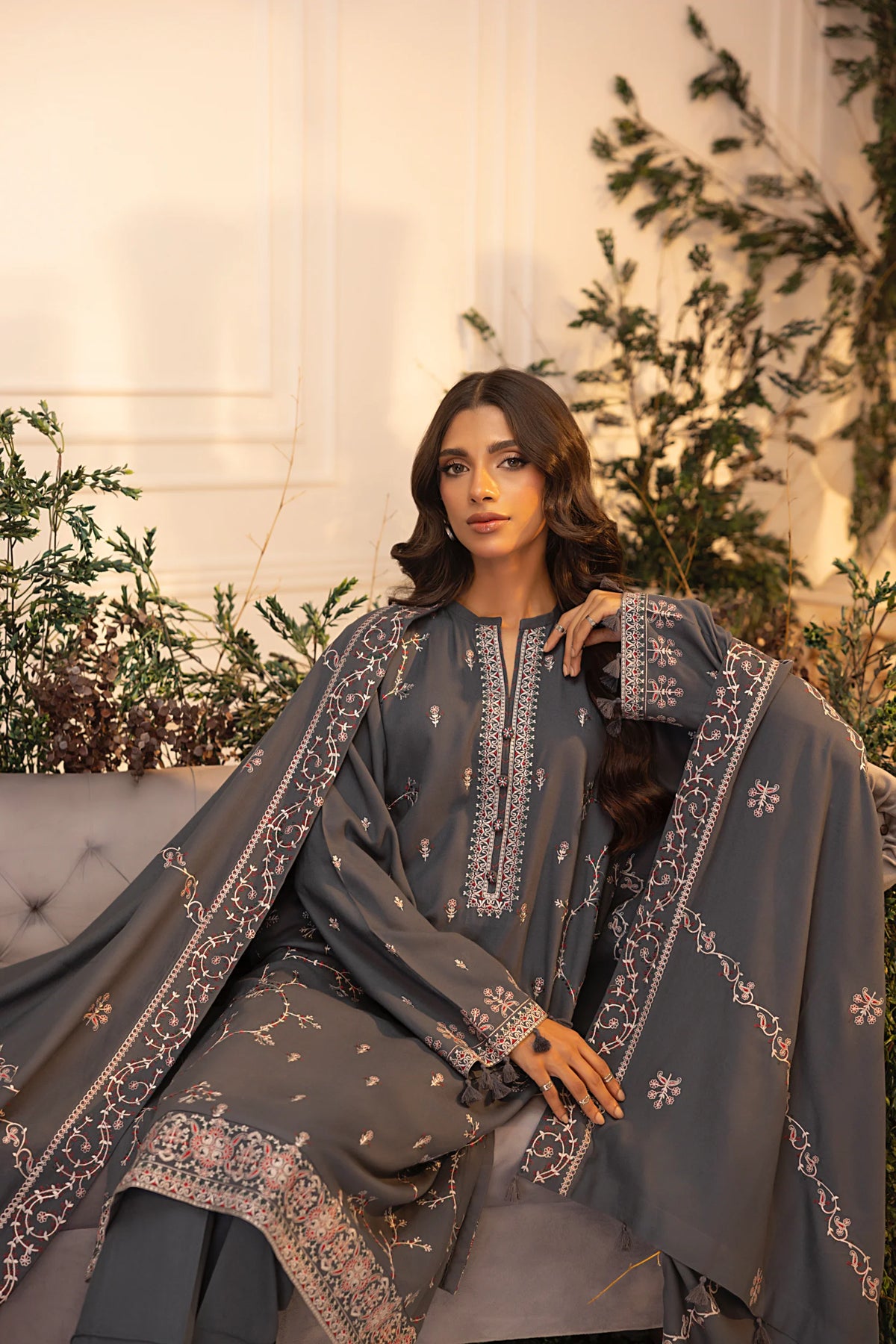 PREMIUM EMBROIDERED CASHMI WOOL