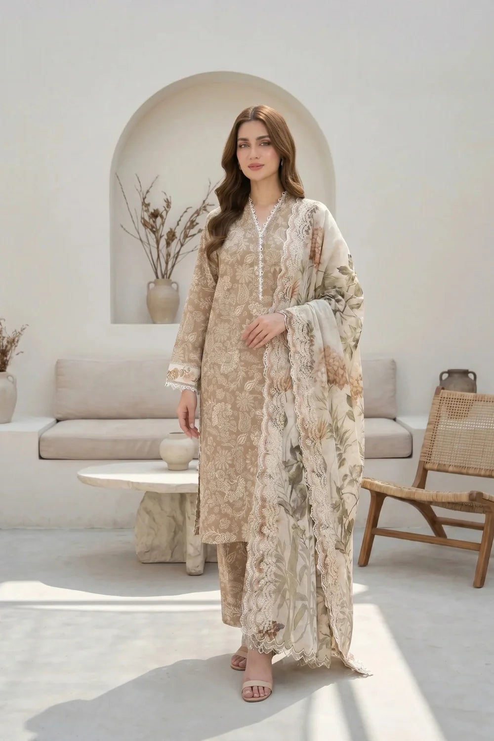 EMBROIDERED LAWN