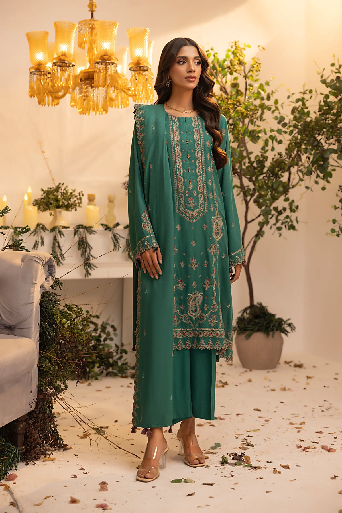 PREMIUM EMBROIDERED CASHMI WOOL