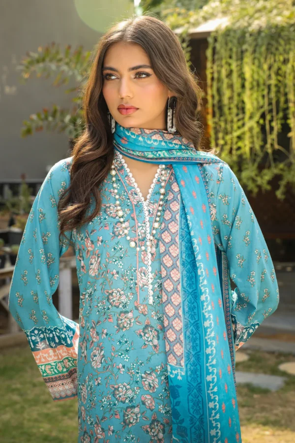 KOMAL PRINTED LAWN CHIFFON DUPATTA - Image 5