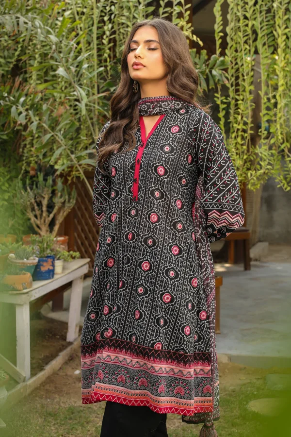 KOMAL PRINTED LAWN CHIFFON DUPATTA - Image 4