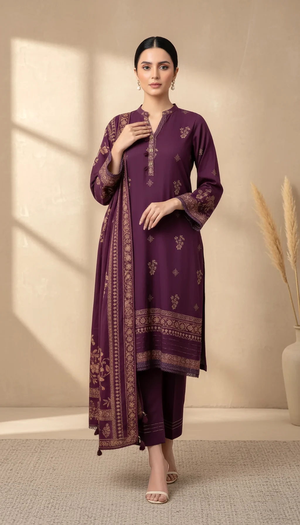 LAKHANY PRINTED CASHMI WOOL