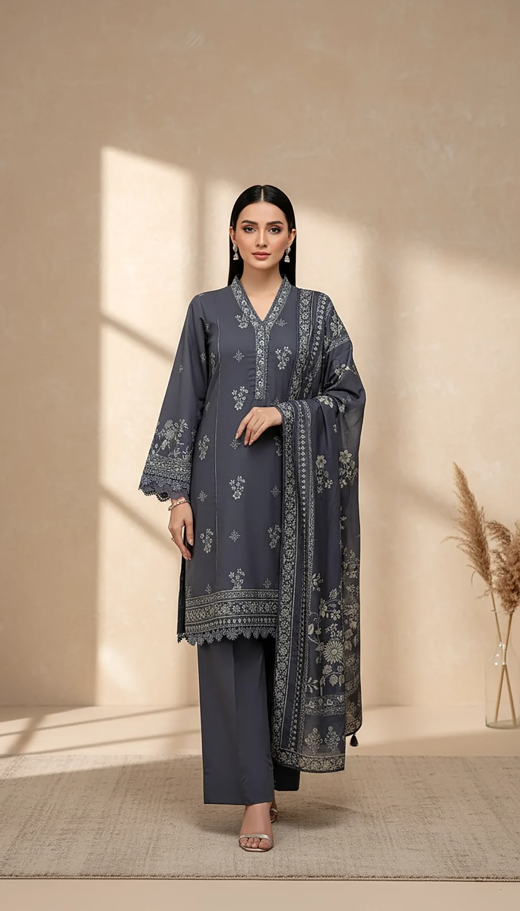 LAKHANY PRINTED CASHMI WOOL