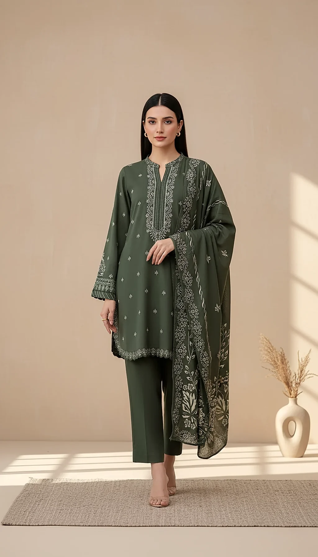 LAKHANY PRINTED CASHMI WOOL